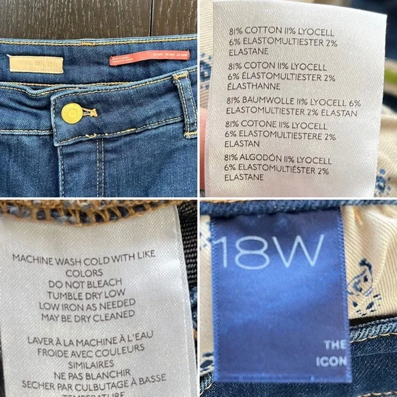 Anthropologie Blue Flare Wide Leg Jeans - Picture 9 of 10